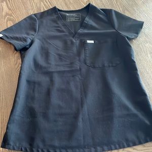 Like new black figs scrub top